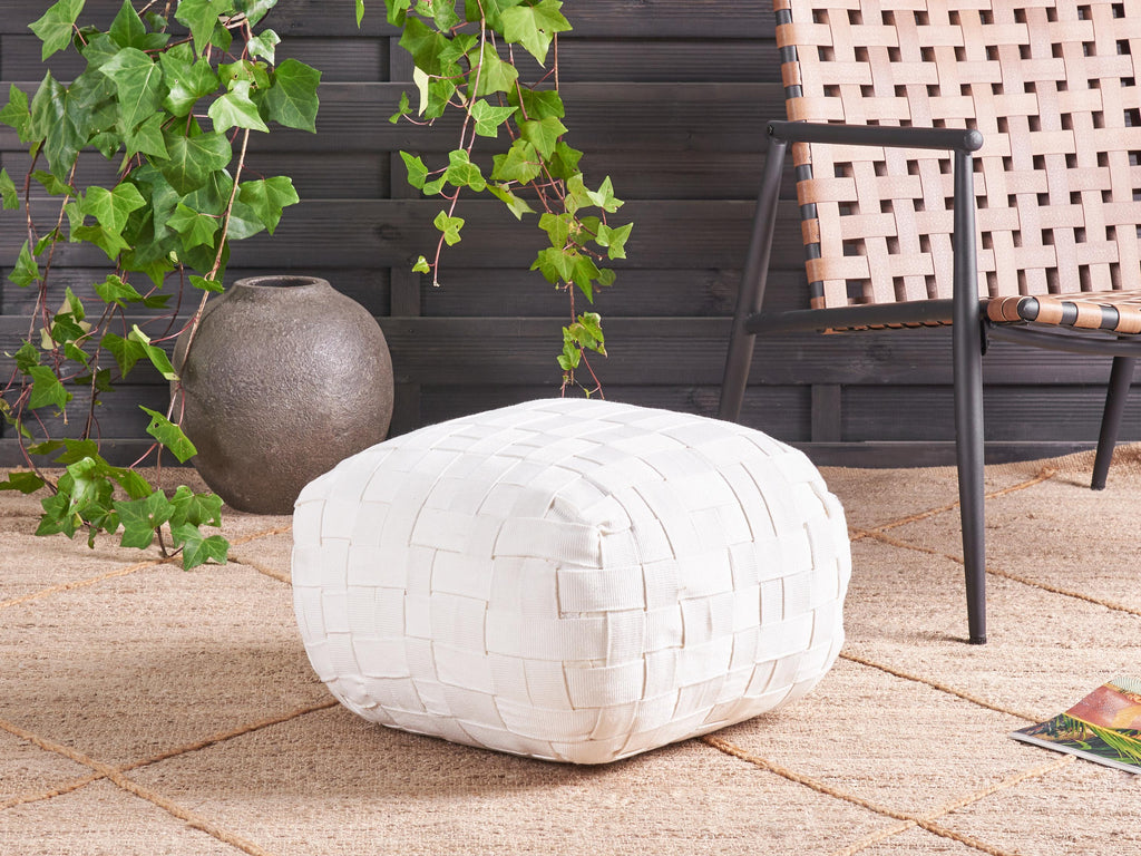  Pouffe BODLA Synthetic Material White