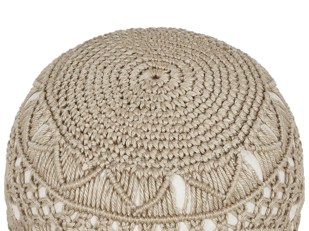  Pouffe AADHI Synthetic Material Beige