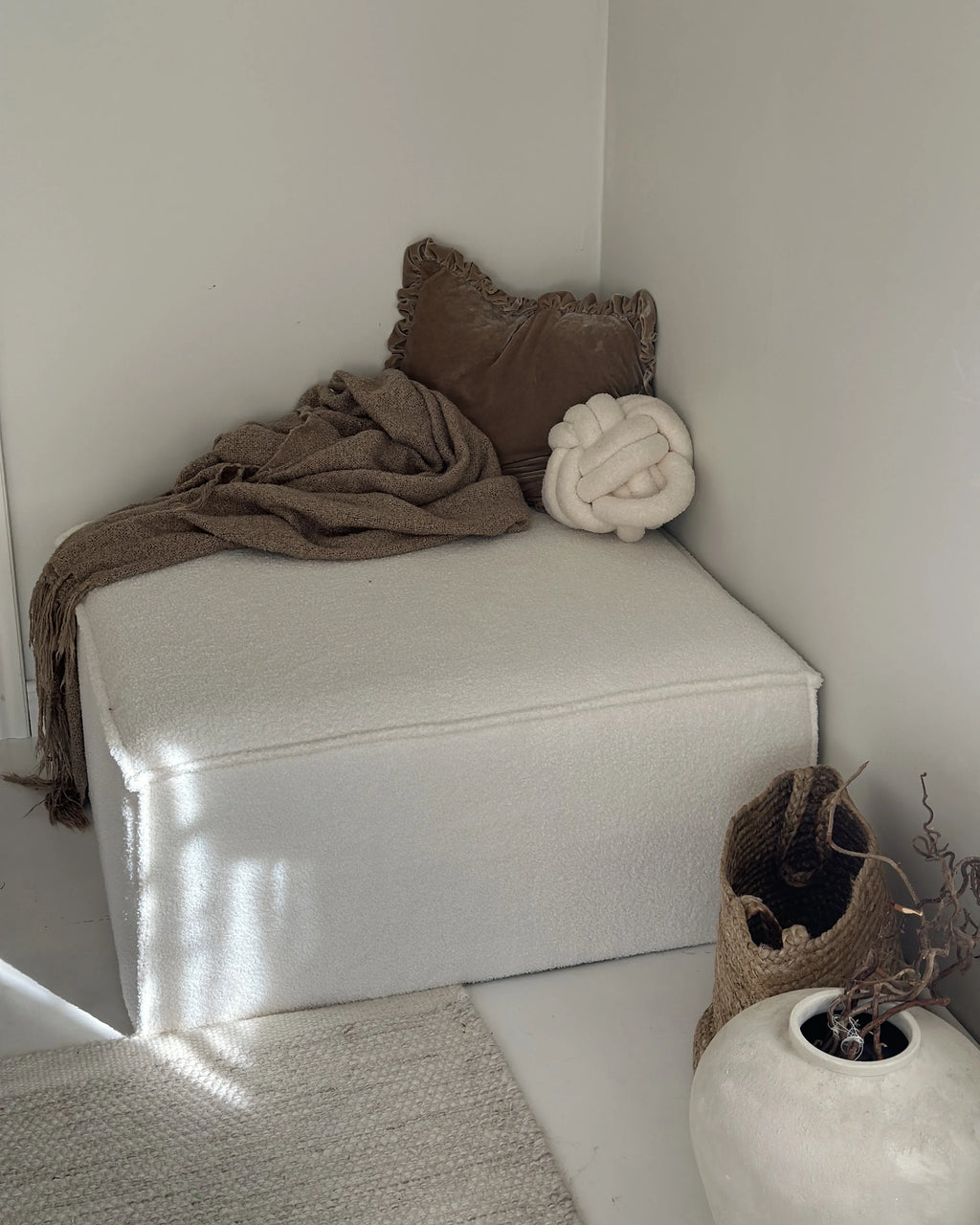  Ottoman ARDAL Boucle Off-White