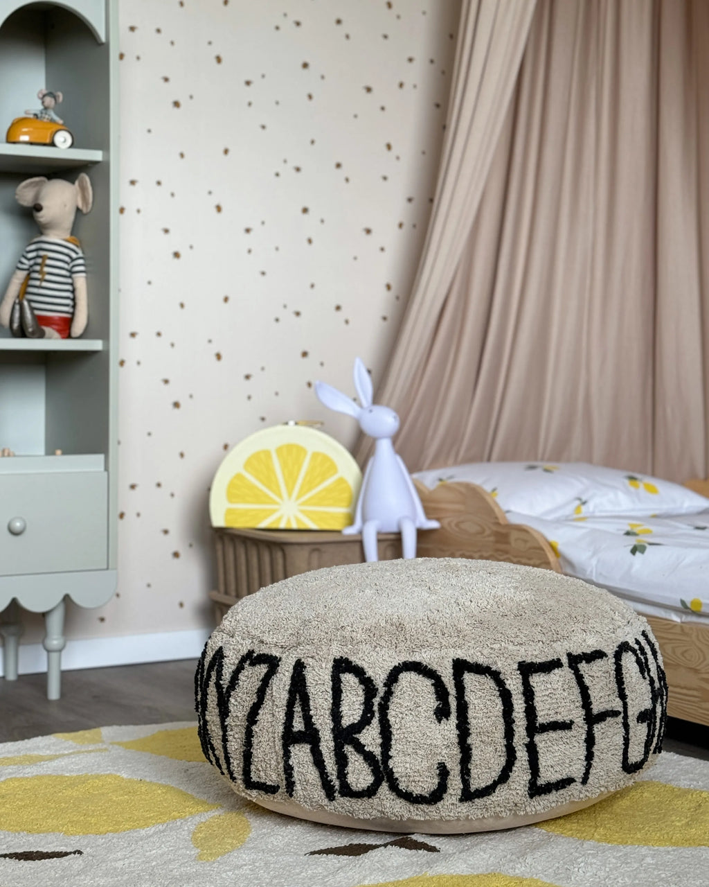  Pouffe TWINSPUR Cotton Beige