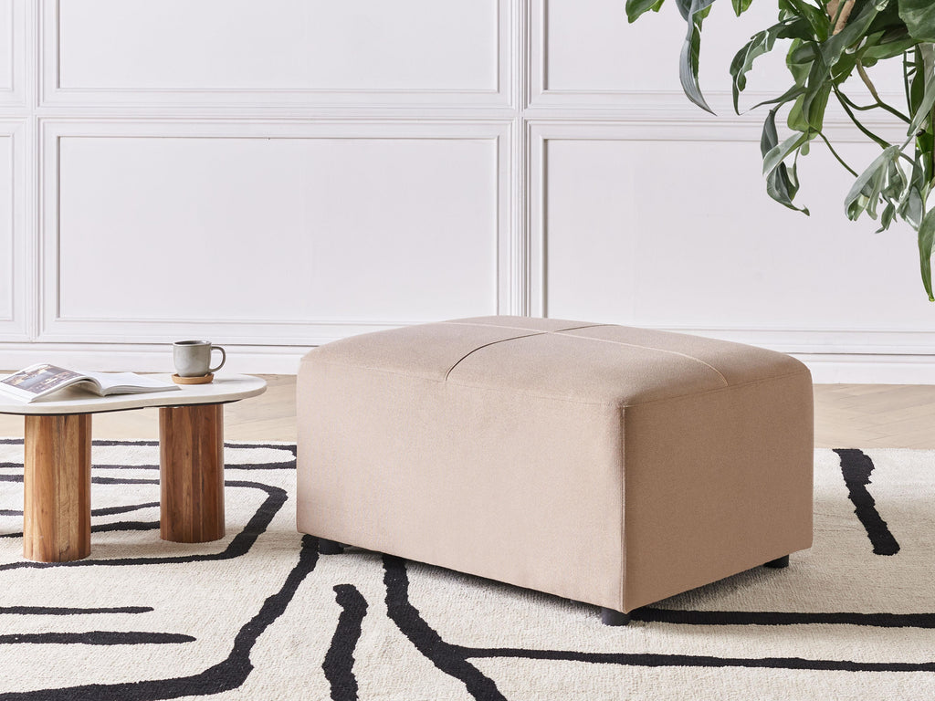  Ottoman KOHLO Fabric Taupe