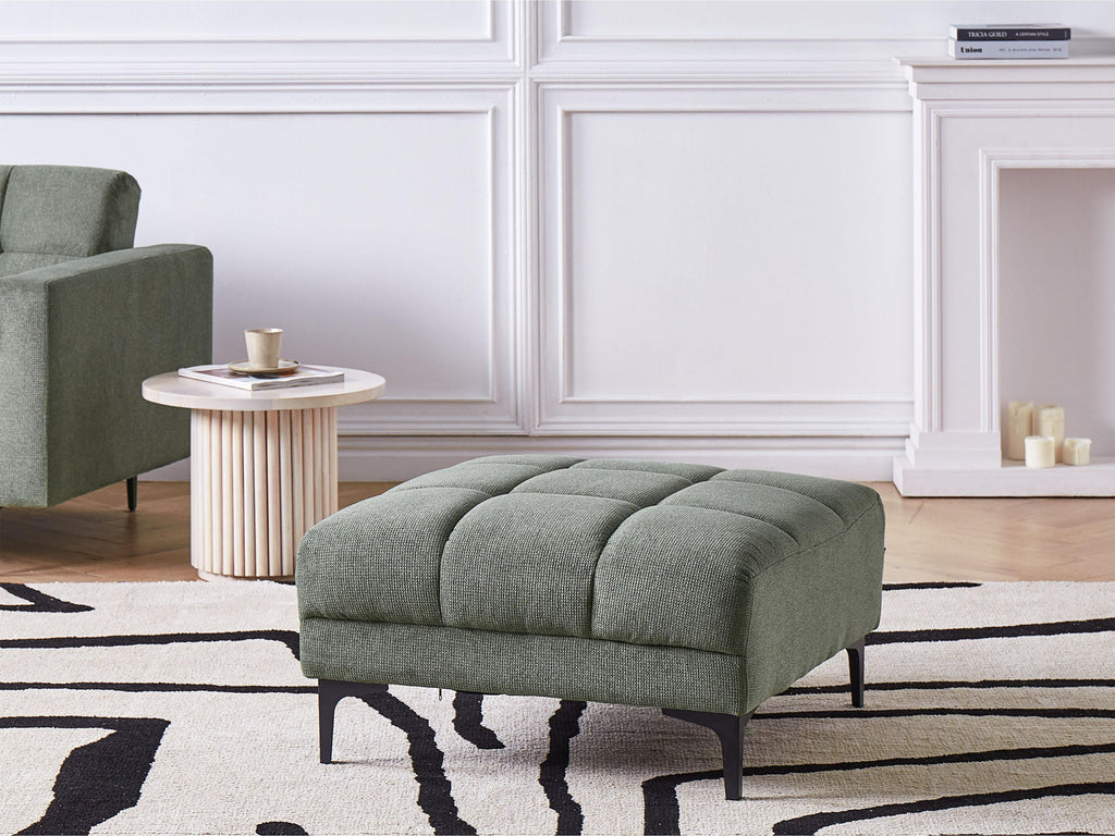  Ottoman ALNES Fabric Dark Green