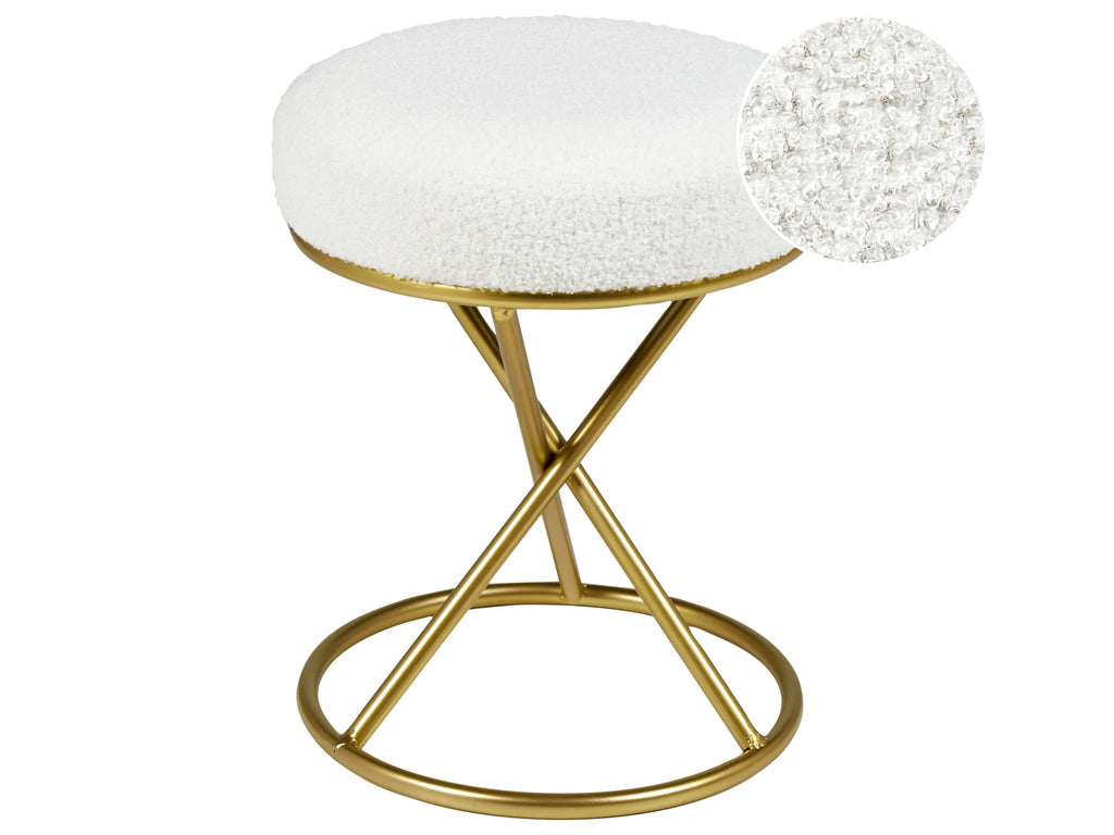  Footstool PRESHO Boucle Off-White