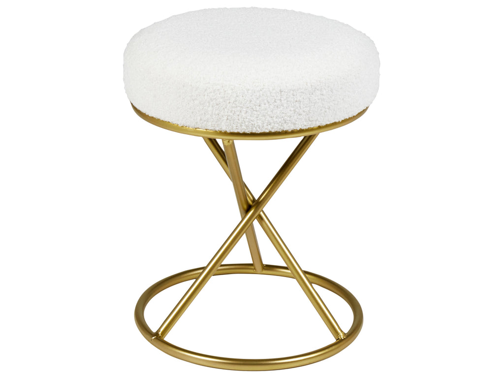  Footstool PRESHO Boucle Off-White