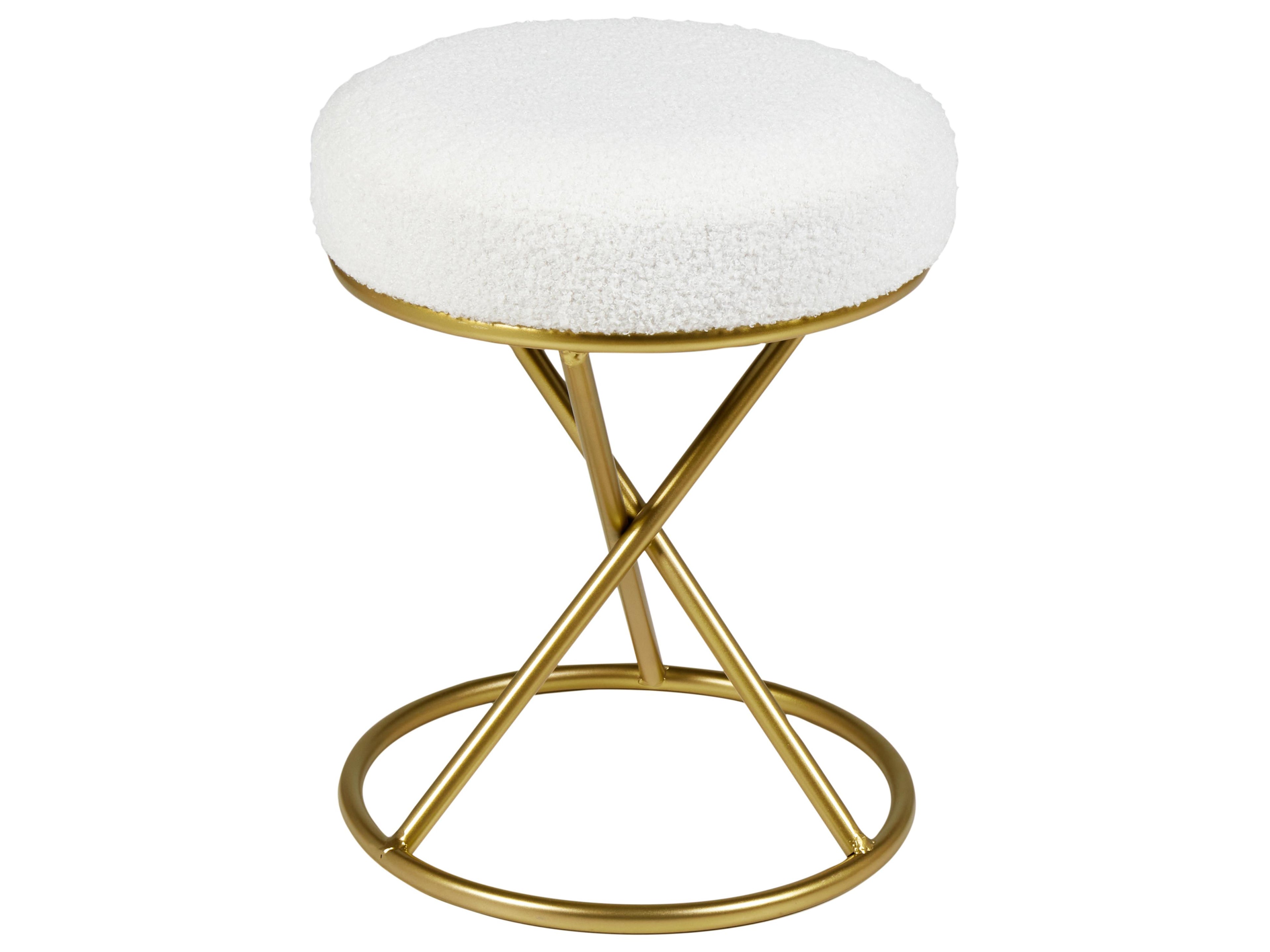  Footstool PRESHO Boucle Off-White