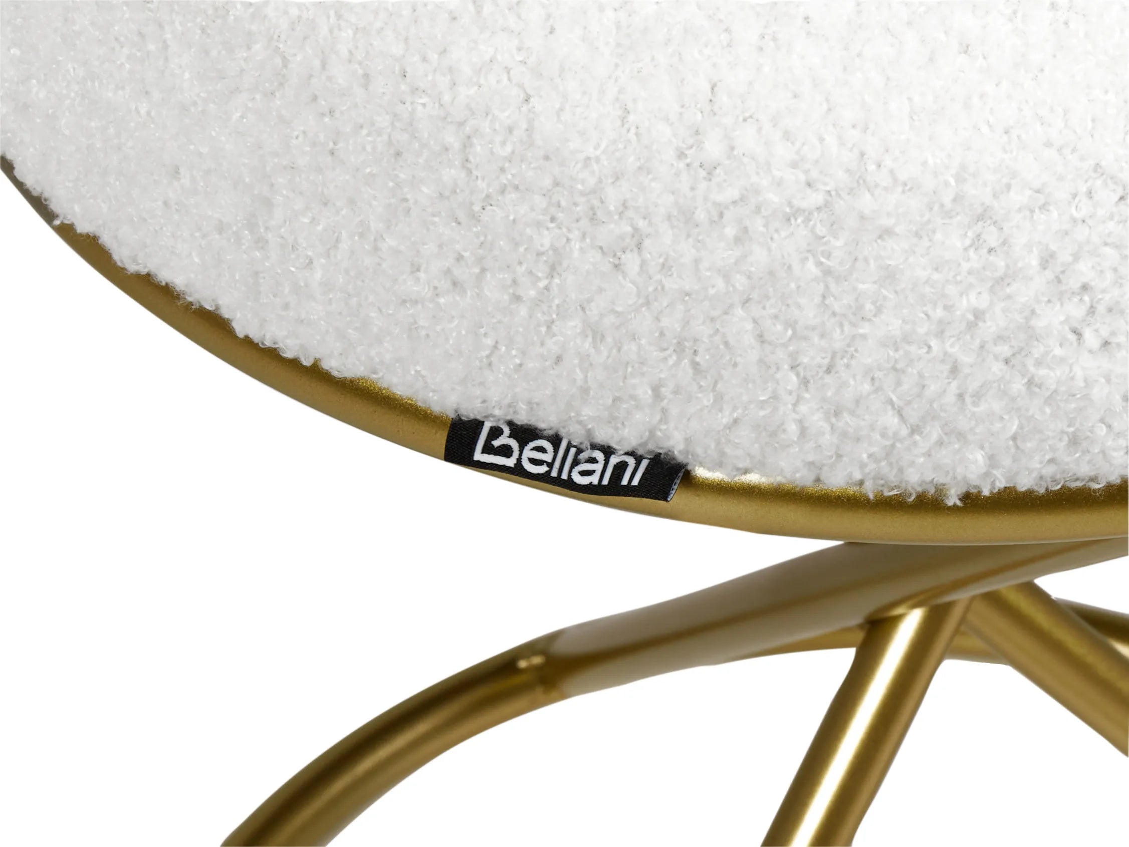  Footstool PRESHO Boucle Off-White