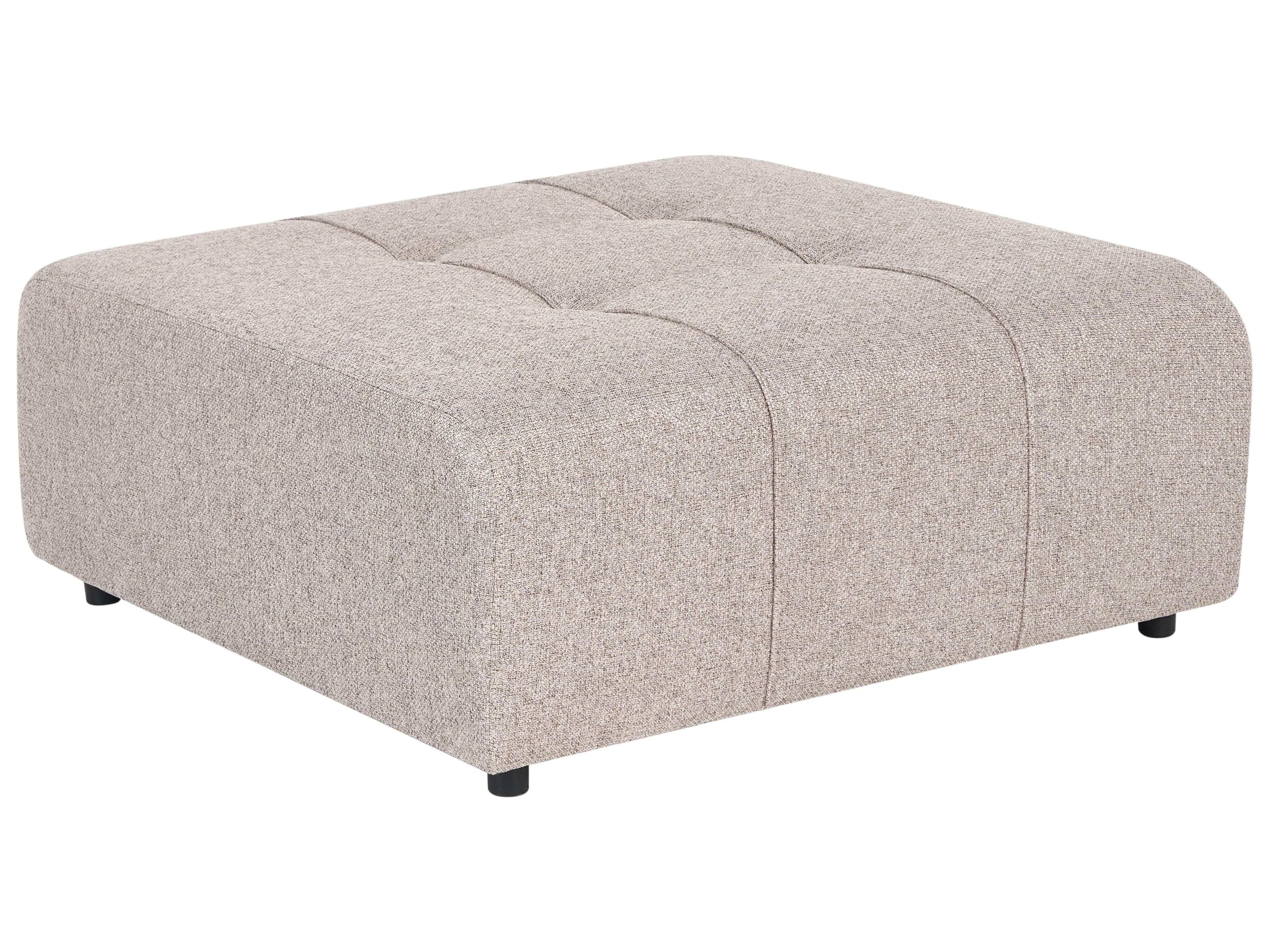  Ottoman INNVIK Fabric Light Brown