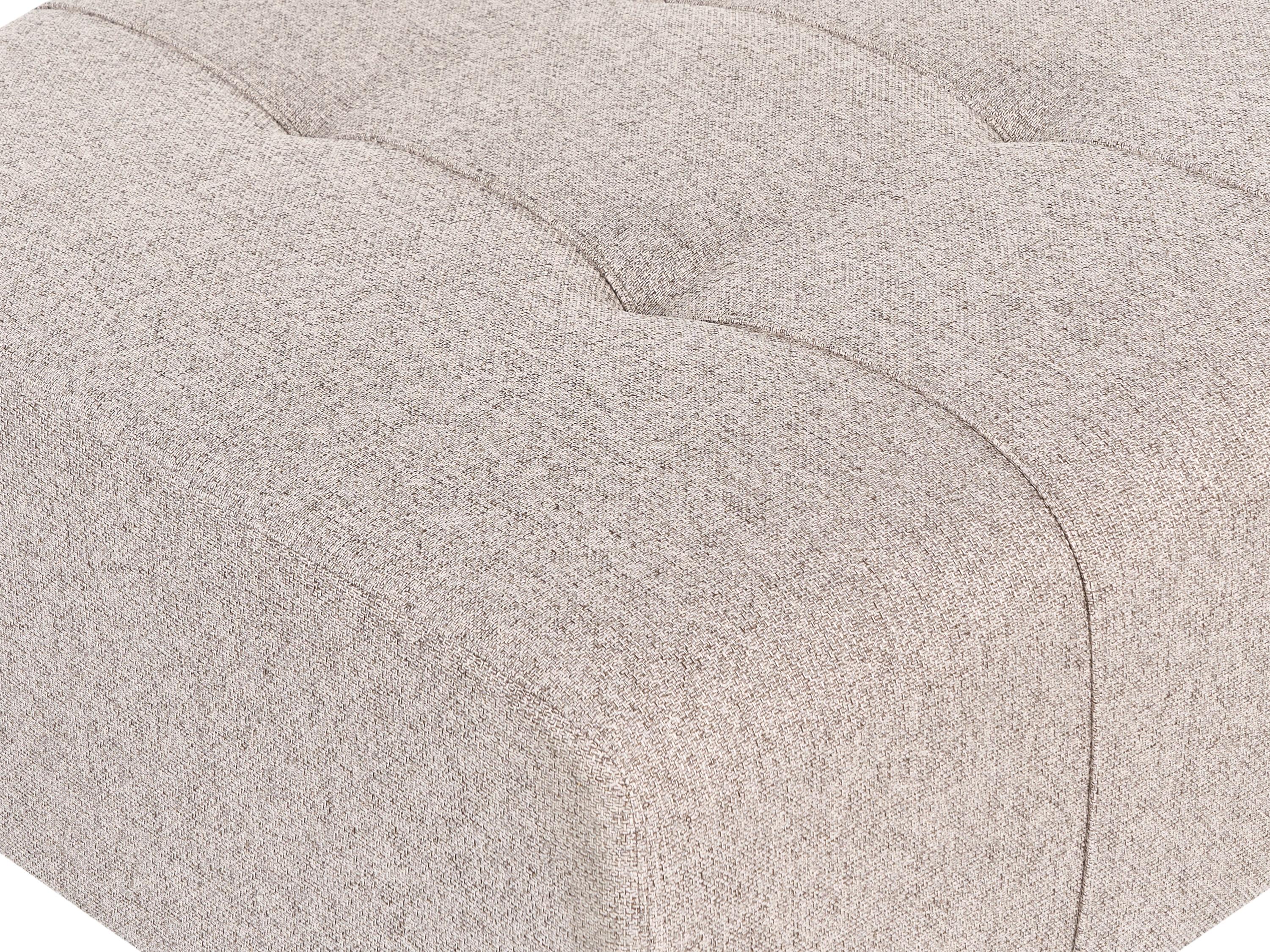  Ottoman INNVIK Fabric Light Brown