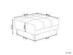  Ottoman ALNES Fabric Off-White