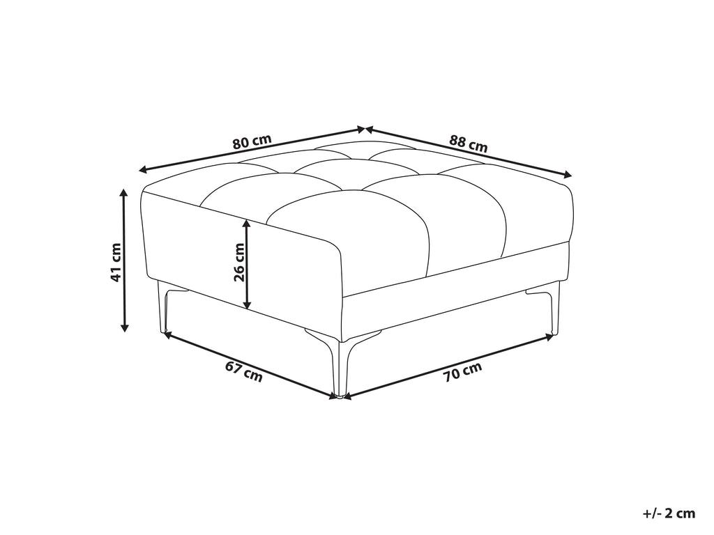  Ottoman ALNES Boucle White