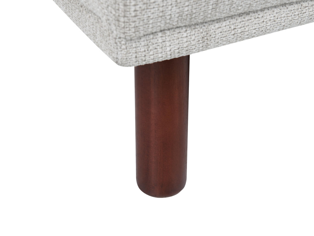  Ottoman HOLT Fabric Light Grey