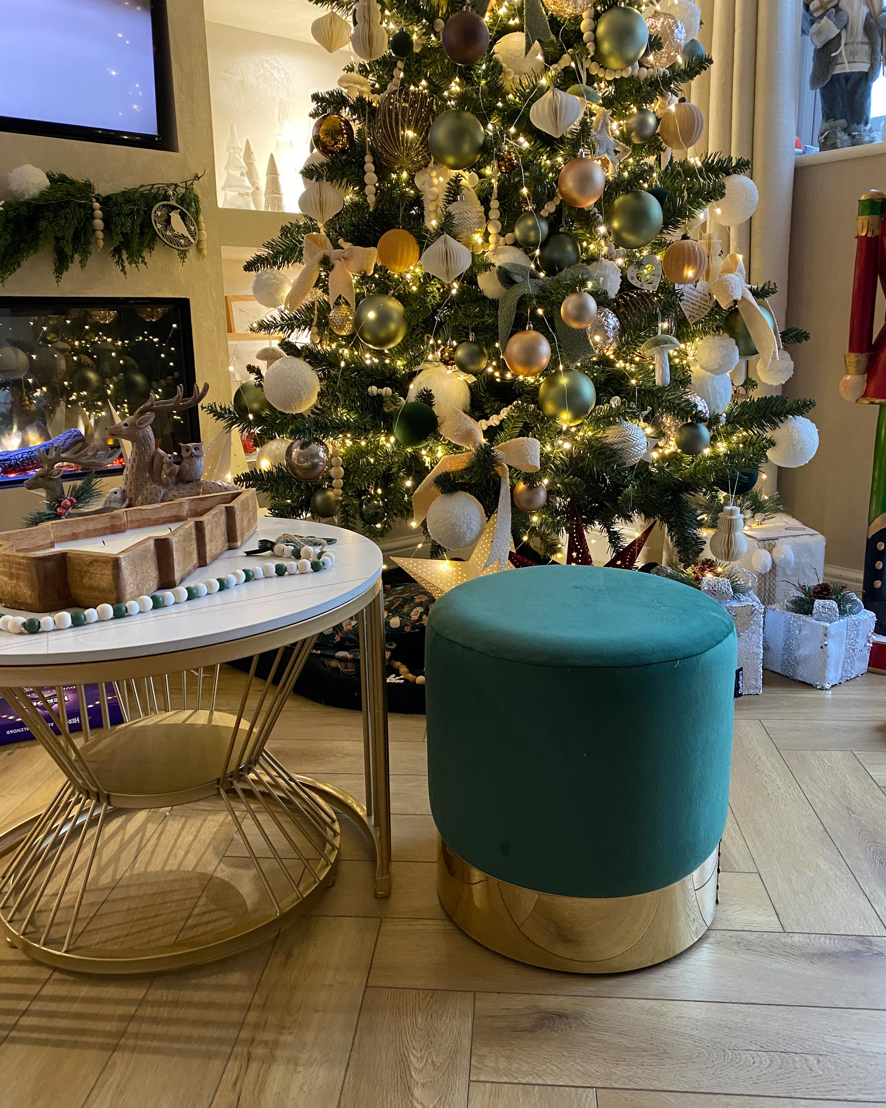  Pouffe SOPHIA Velvet Dark Green