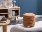  Pouffe CHILLY Boucle Golden Brown