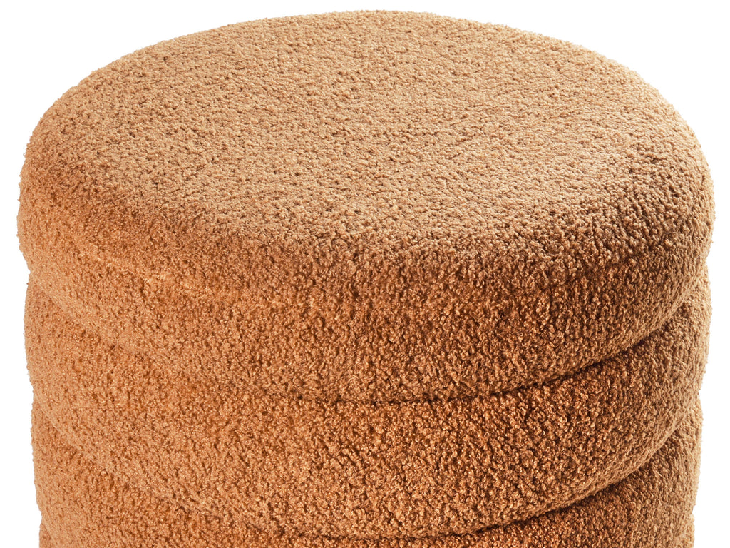  Pouffe CHILLY Boucle Golden Brown