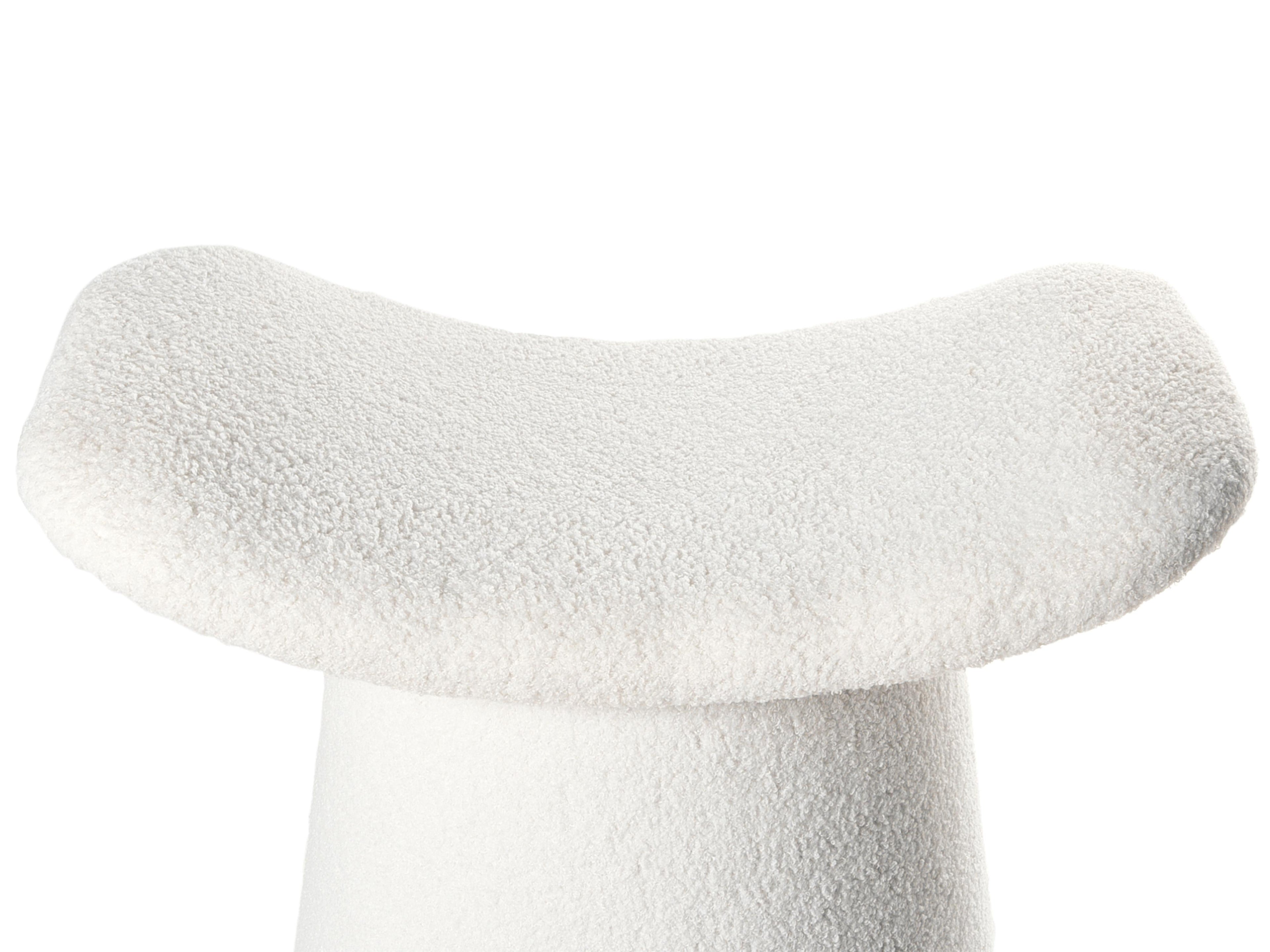  Pouffe Tufted RIDDLE Boucle Off-White