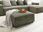  Ottoman LUNGO Corduroy Green