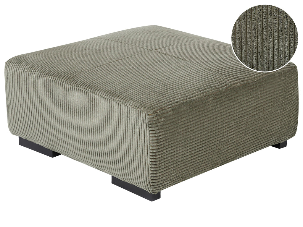  Ottoman LUNGO Corduroy Green