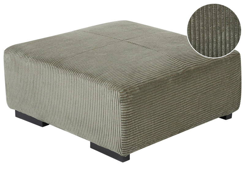  Ottoman LUNGO Corduroy Green