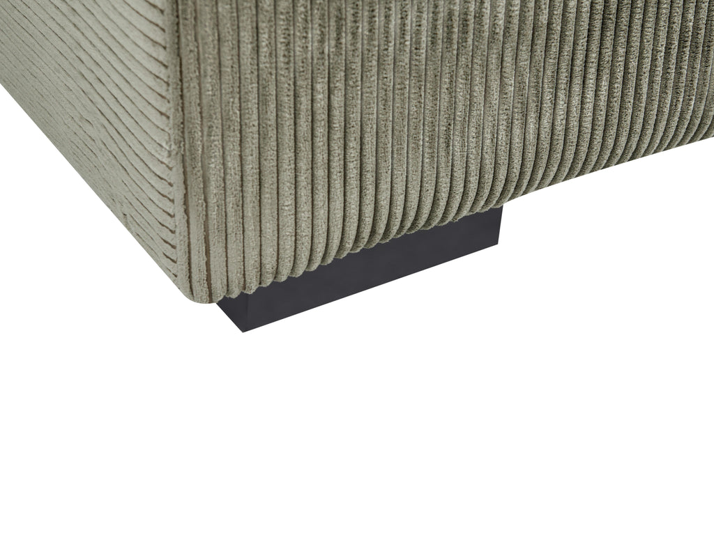  Ottoman LUNGO Corduroy Green