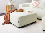  Ottoman LUNGO Boucle White