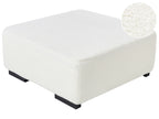 Ottoman LUNGO Boucle White