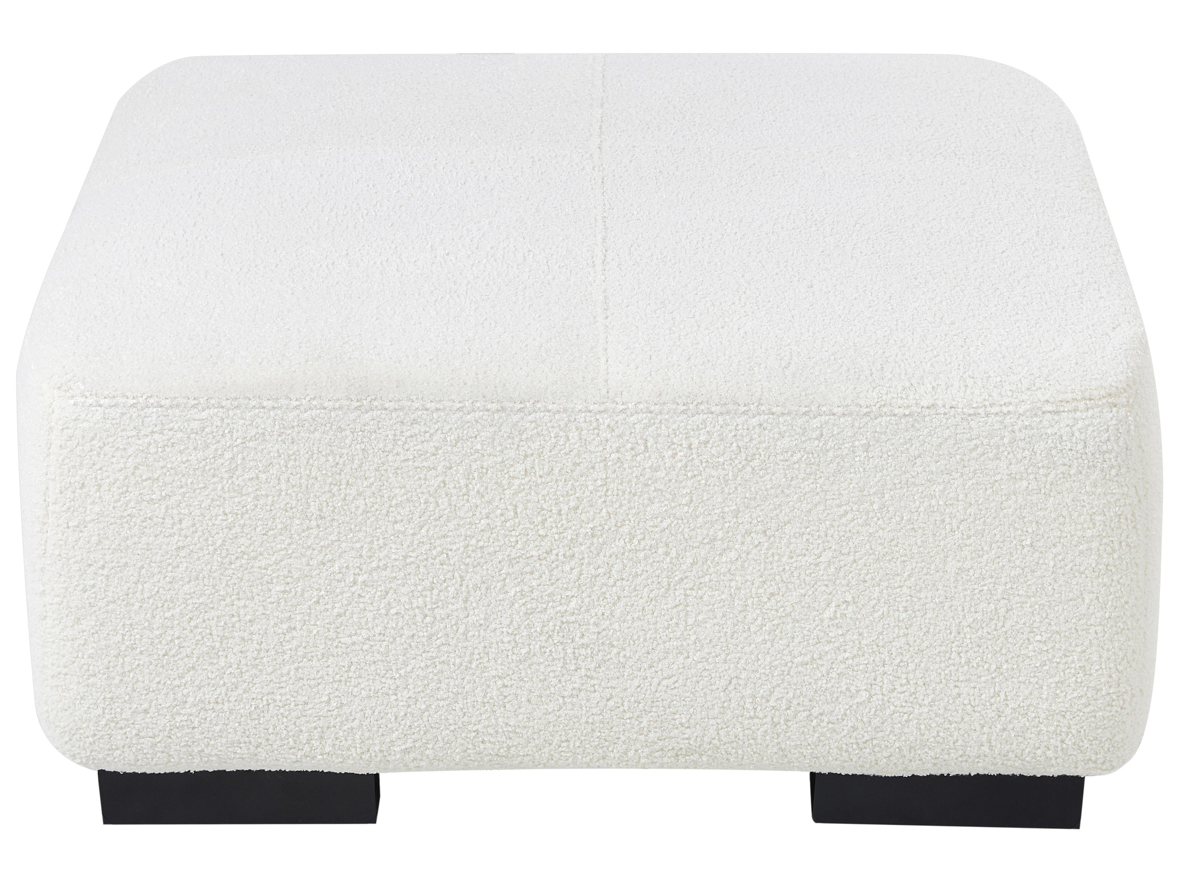  Ottoman LUNGO Boucle White