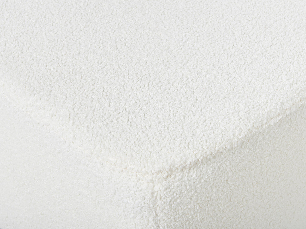  Ottoman LUNGO Boucle White