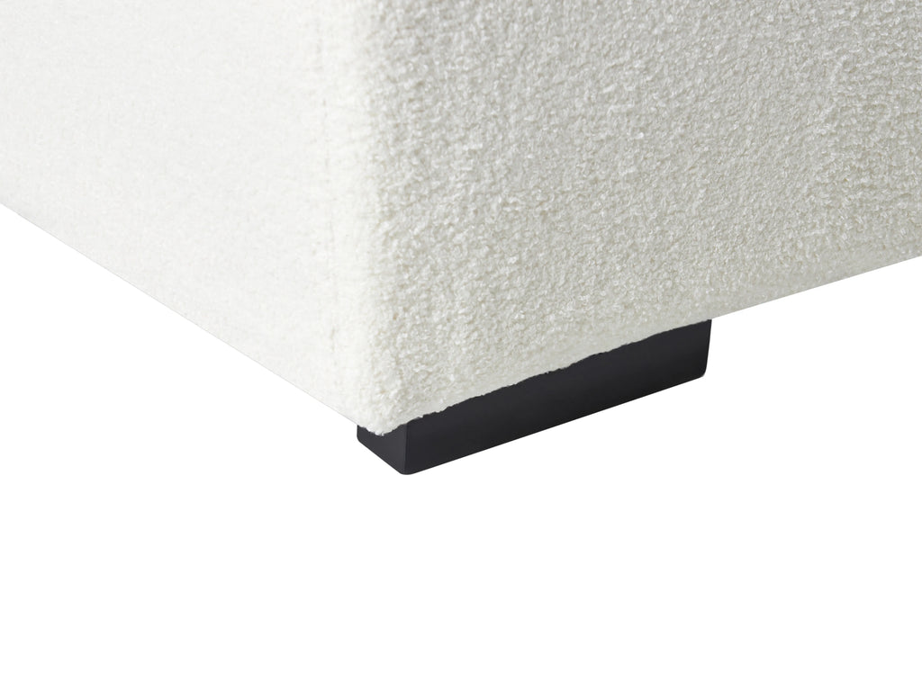  Ottoman LUNGO Boucle White