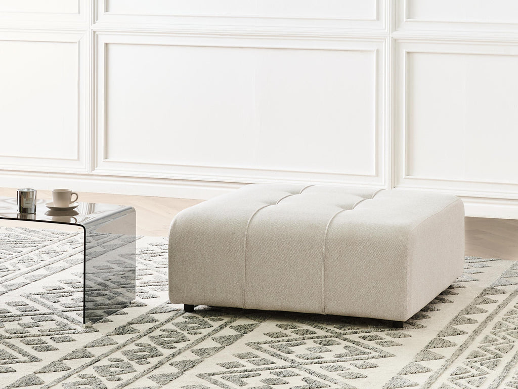  Ottoman INNVIK Fabric Light Beige