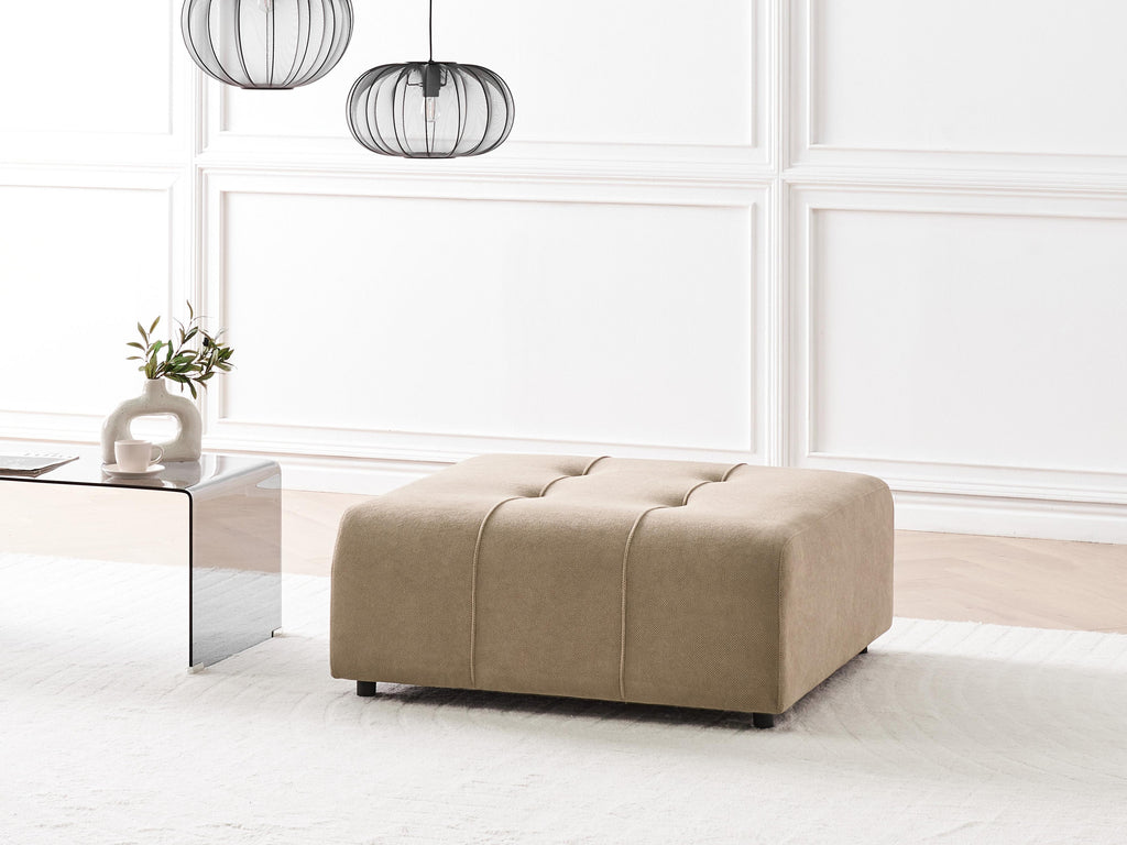  Ottoman INNVIK Fabric Brown