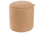  Set Of 2 Storage Pouffes BEREA Boucle Light Brown