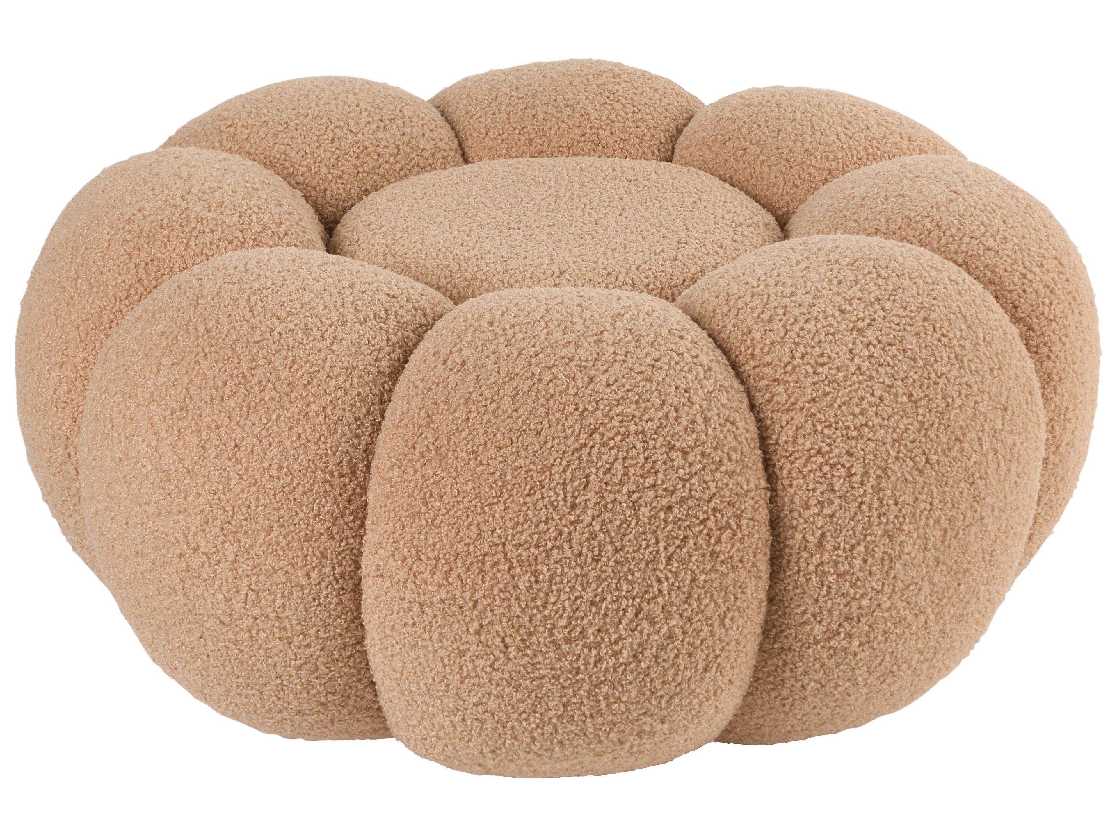  Pouffe BEAUFORT Boucle Light Brown
