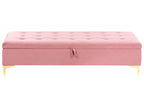  Storage Ottoman ABERDEEN Velvet Pink