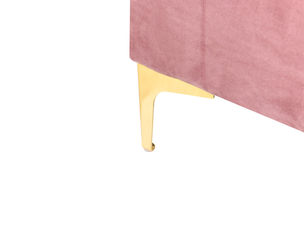  Storage Ottoman ABERDEEN Velvet Pink