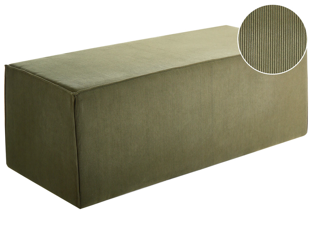  Pouffe VINITA Corduroy Dark Green