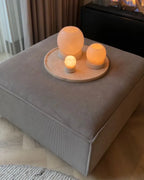  Ottoman ARDAL Corduroy Light Brown