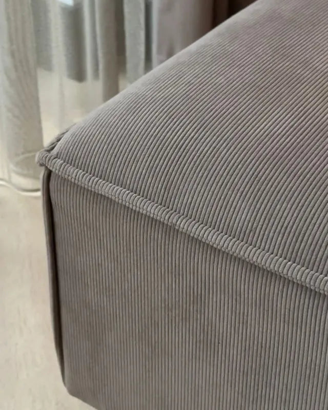  Ottoman ARDAL Corduroy Light Brown