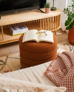  Pouffe CHILLY Boucle Golden Brown