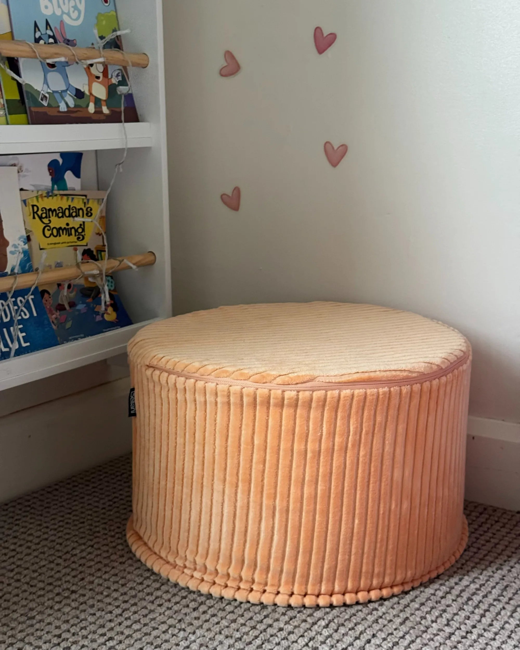  Pouffe ZIKRIA Velvet Peach Pink