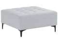  Ottoman ABERDEEN Velvet Light Grey