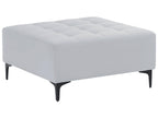  Ottoman ABERDEEN Velvet Light Grey