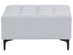  Ottoman ABERDEEN Velvet Light Grey