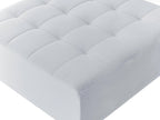  Ottoman ABERDEEN Velvet Light Grey