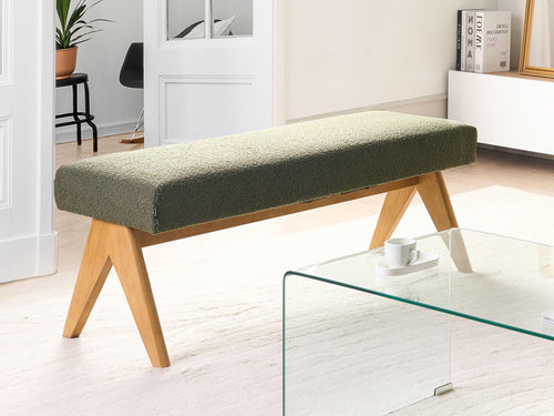  Bench TAMRE Boucle Green/ Light Brown