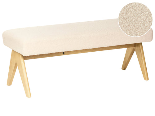  Bench TAMRE Boucle Off-White/ Light Brown