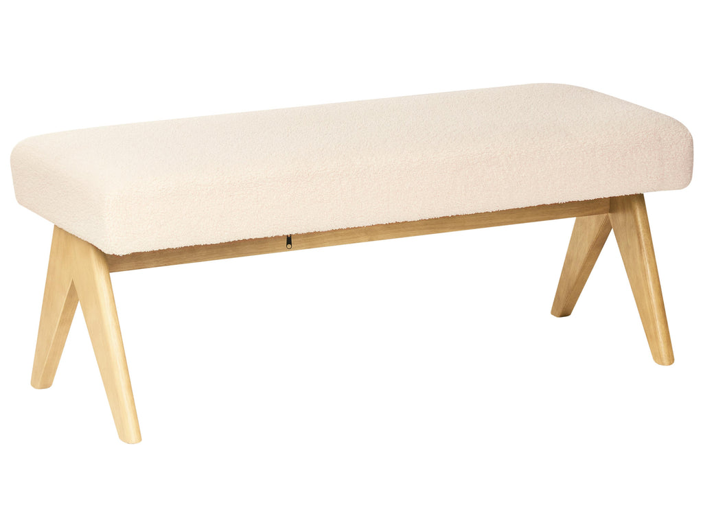  Bench TAMRE Boucle Off-White/ Light Brown