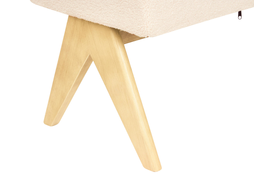  Bench TAMRE Boucle Off-White/ Light Brown