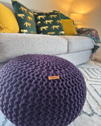  Pouffe CONRAD Cotton Purple