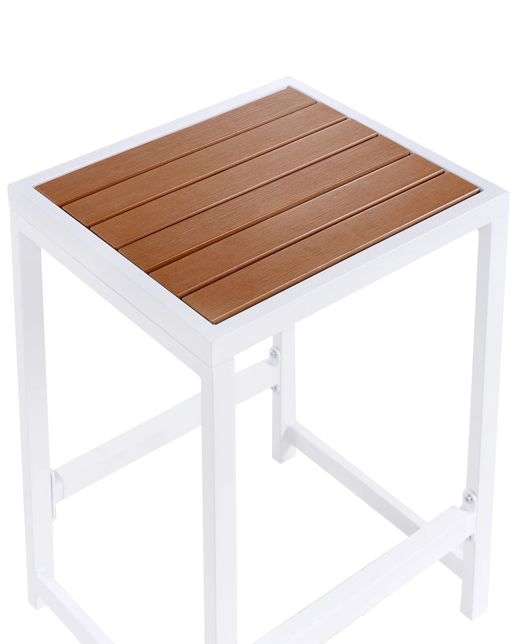  Garden Chair AVETRANA Metal Brown/ White