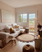  Pouffe TAPPEN Velvet Taupe